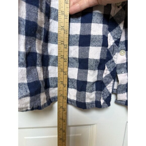 Le Tigre Blue & Pink Buffalo Plaid Cotton Women’s Flannel Size XL - Picture 7 of 10